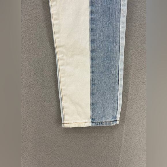 Pacsun Eco Hopper Patch Blue Mom High Rise Jeans Women’s Size 24 - Picture 15 of 15